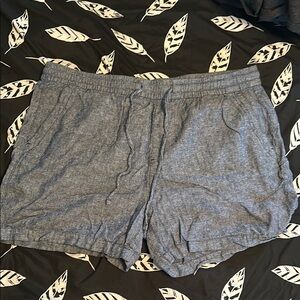 Old Navy High Waist Gray and Blue Shorts